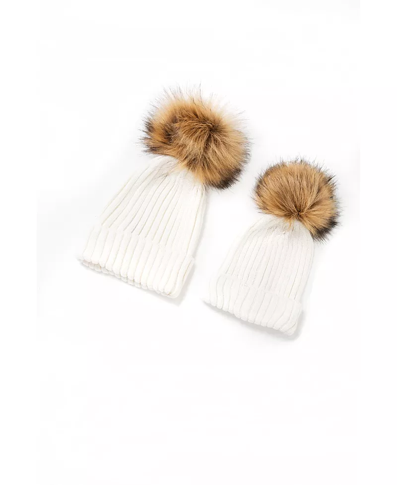 Accouchee Mom N Me Beanie Set- 2 Pcs
