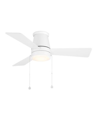 Fans Hug 44in Selectable 2700-3000-4000-5000K LED Indoor or Outdoor Flush Mount Pull Chain Ceiling Fan
