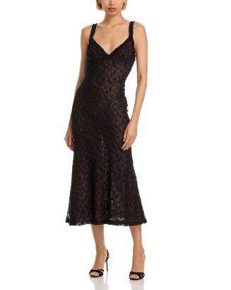 teal green lace dress Long A-Line Prom Dress with Sheer Embroidered Bodice Burgundy / Small