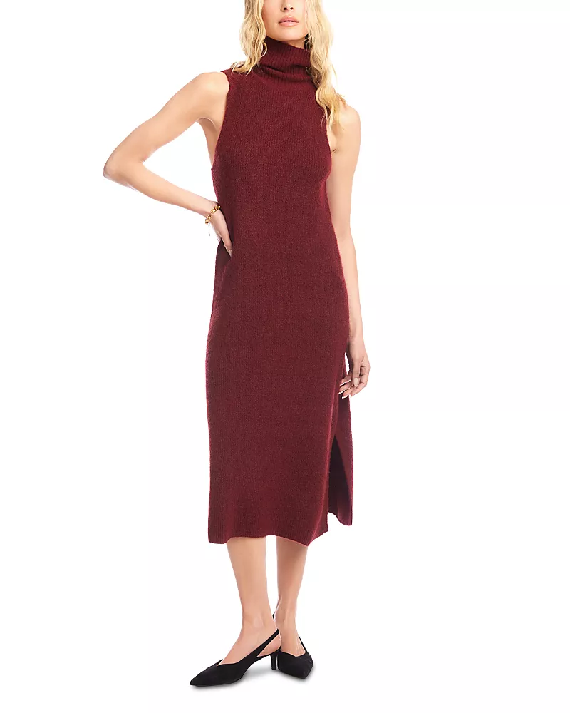 Karen Kane Sleeveless Turtleneck Sweater Dress
