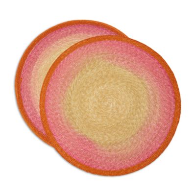 Handpainted Sunset Placemats, Set of 2