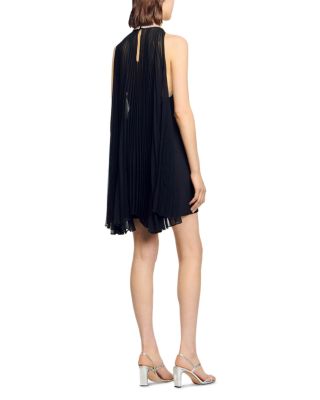 Embellished Mini Cape Dress