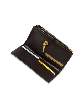 Andiamo Intrecciato Leather Long Wallet