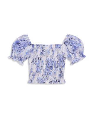 Girls' Marlee Smocked Puff Sleeve Top and Brooke Skirt - Big Kid
