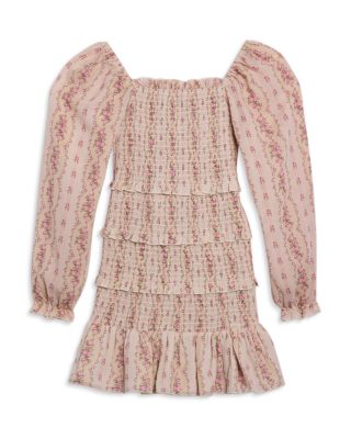 Girls' Laila Sheer Sleeved Dress - Big Kid