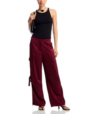 Drawstring Hem Cargo Pants - Exclusive