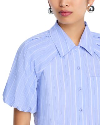 Reece Striped Puff Sleeve Shirt