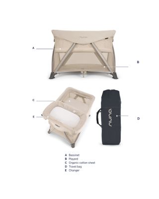 SENA™ aire Play Yard & Travel Crib + SENA™ series changer