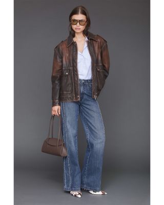 Genuine Leather Aviator Jacket