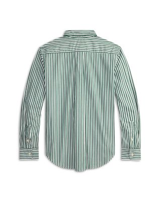 Boys' Striped Cotton Poplin Shirt - Big Kid