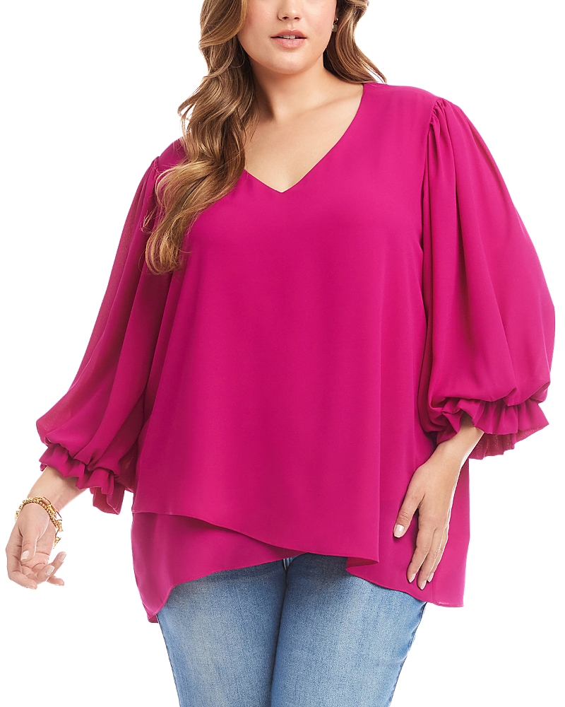 Karen Kane Layered Bracelet Sleeve Top
