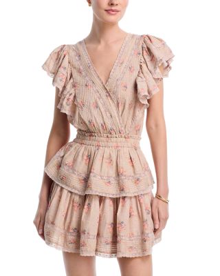 Gwen Lace Trim Mini Dress