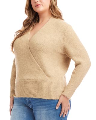Plus Size Wrap Sweater
