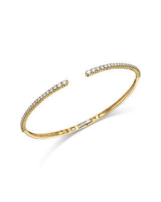 Diamond Open Bracelet in 14K Yellow Gold, 1.0 tcw