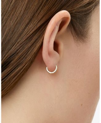 Gold Huggie Hoops Earrings