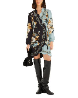 Snake Garden Wrap Dress