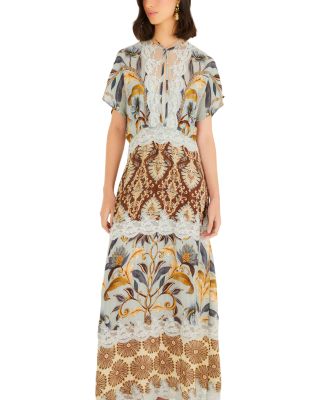 Snake Garden Maxi Dress