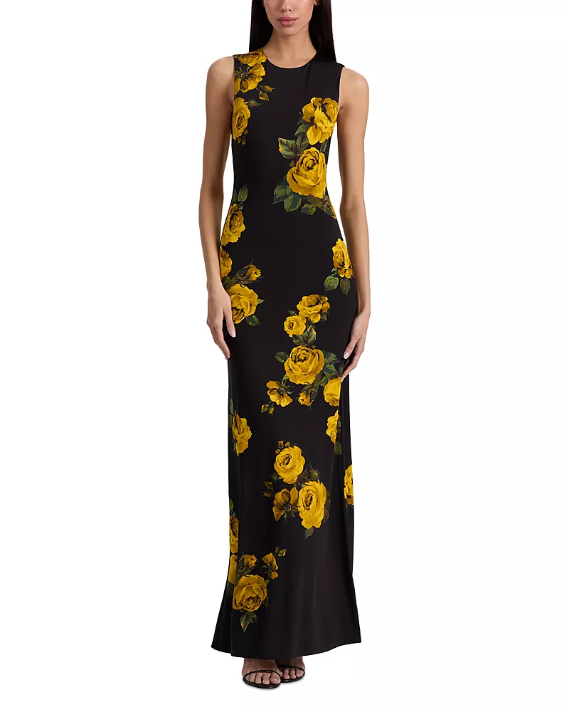 Alice and Olivia Delora Open Back Dress