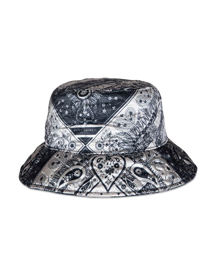 Bandana Print Quilted Bucket Hat