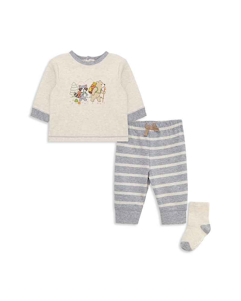 Little Me Boys' Three Piece Hiking Jogger Set - Baby In Blue