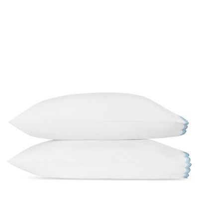 Stella Scalloped Embroidered King Pillowcase, Pair