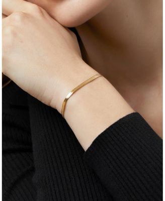 Stainless Steel Atlas Herringbone Bracelet