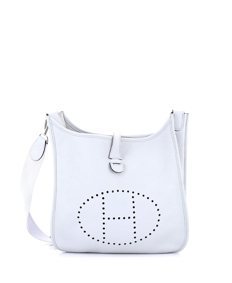 Pre-owned Pre-owned Hermes Hermes Pm Evelyne Bag Gen Iii Clemence In Blue