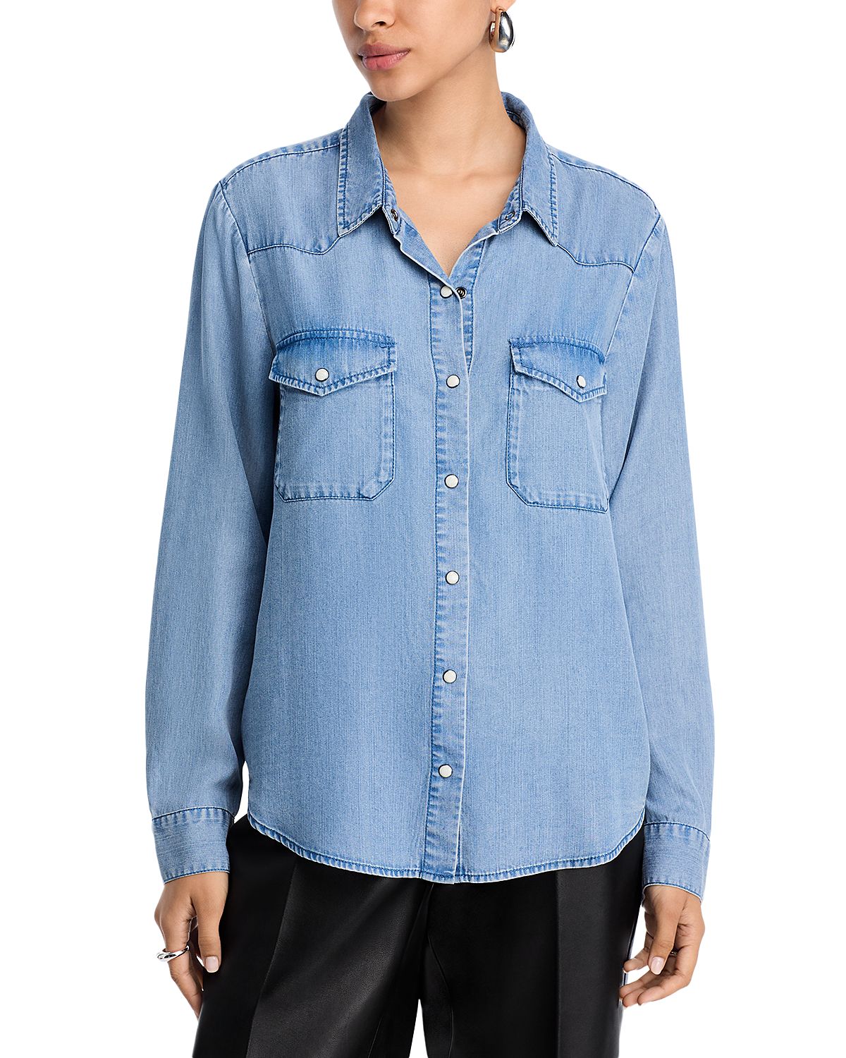 Aqua Western Denim Shirt - Exclusive