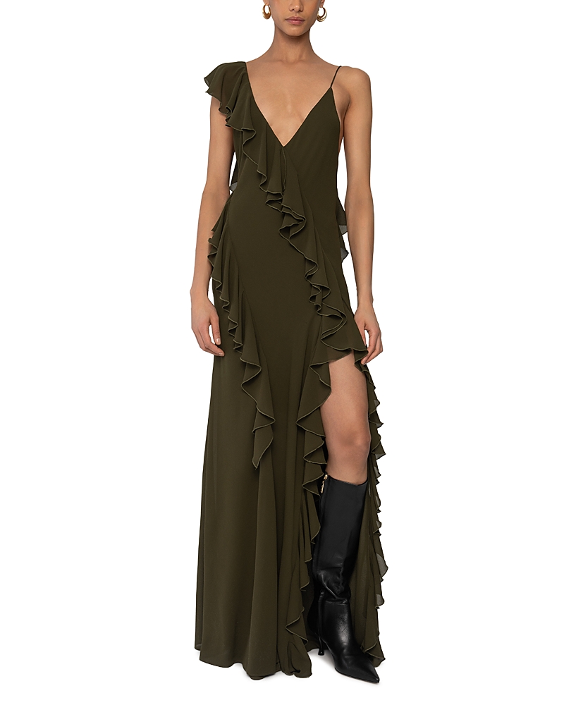 Ronny Kobo Olivialle Dress In Green