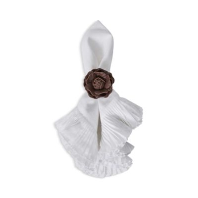 Camellia Napkin Rings, Set of 4