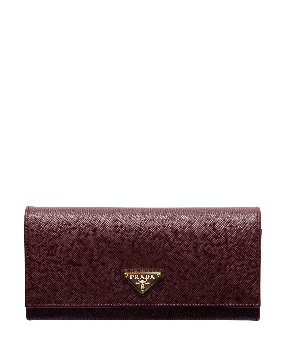 Prada Large Saffiano Leather Wallet