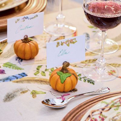Forest Walk Pumpkin Place Card Holders, Set of 4