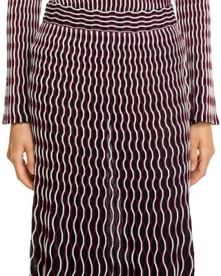 Aliza Wavy Striped Skirt