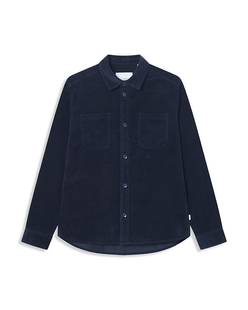 Les Deux Kody Corduroy Overshirt In Blue