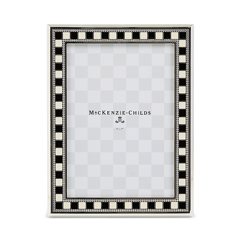 Mackenzie-childs Celebrate Silver Plated Frame, 5 X 7 In Multi