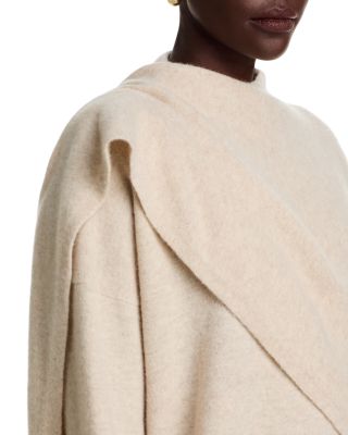 Wool & Cashmere Draped Sweater