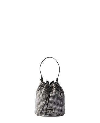  Mini Crystal-Studded Satin Bag