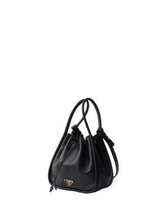 ショルダーバッグ・ポシェット PRADA PRADA DARLING MINI BLACK LEATHER BUCKET Prada Darling Leather Mini Bucket Bag | Bloomingdale's