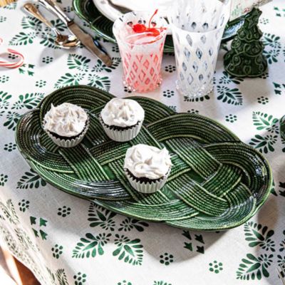 Le Panier Mystic Knot 15" Hostess Tray,  Basil