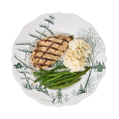 Country Estate Winter Frolic Dinner Plate, Evergreen