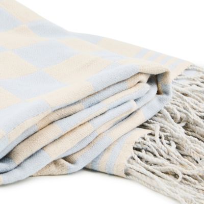 Gray Malin Ski Holiday Check Throw - Exclusive