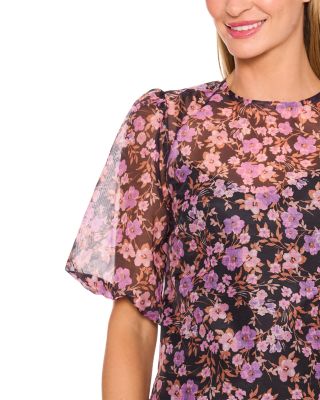 Crewneck Balloon Sleeve Top