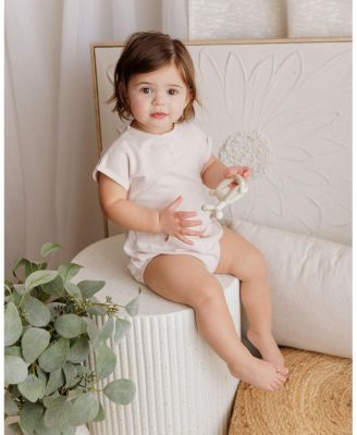 Girls' Organic Bear Collection French Terry Tee and Short Set - Baby, Little Kid