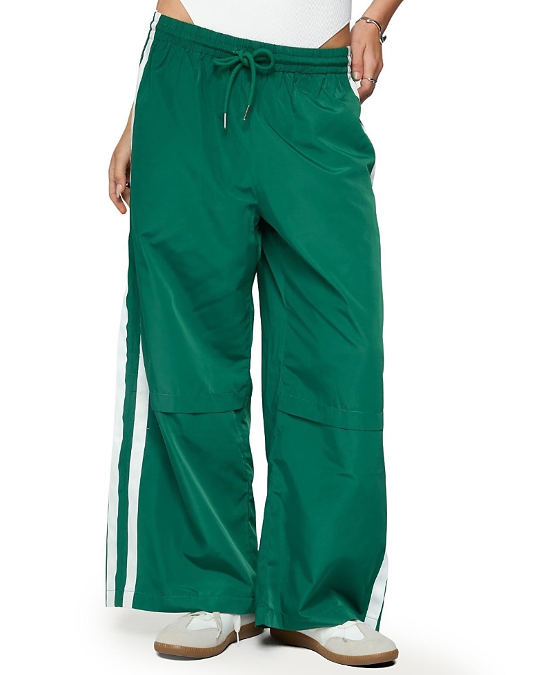 Edikted Petite Fauna Nylon Track Pants