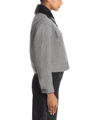 Contrast Collar Tailored Jacket 