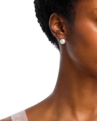 Akoya Pearl Stud Earrings in 14K Yellow Gold