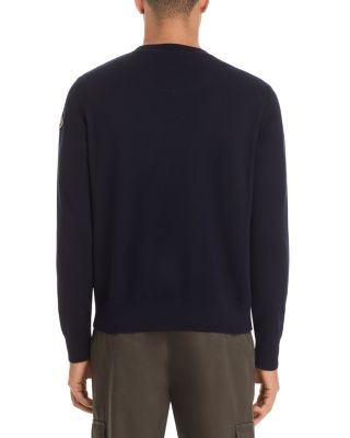 Embroidered Monogram Cotton Crewneck Sweater