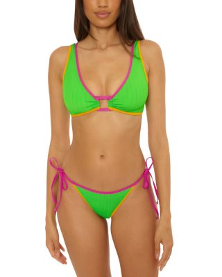 Crinkle Crush Demi Side Tie Bikini Bottom