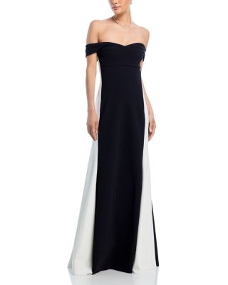Two Tone Off The Shoulder Gown