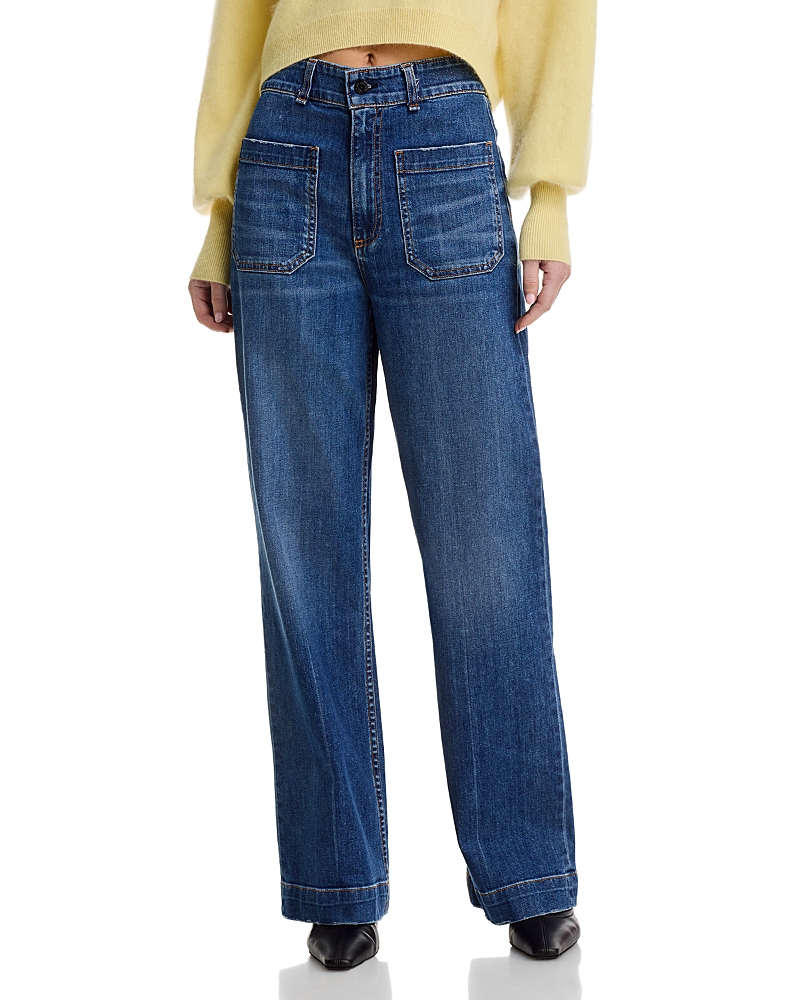 Askk Ny Sailor High Rise Jeans In Gunnison In Blue